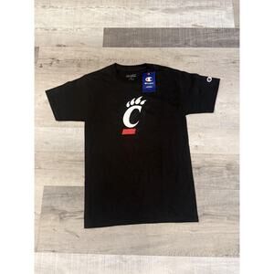Cincinnati Bearcats Shirt Mens Small Black NCAA Basketball College Champion Tee